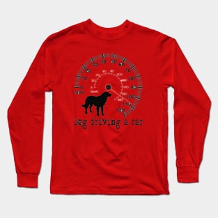 Dog Driving a Car Long Sleeve T-Shirt